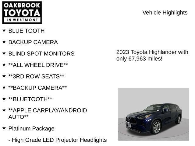 2023 Toyota Highlander Platinum