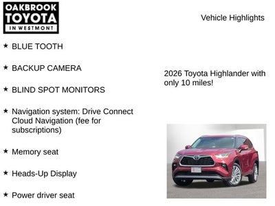 2026 Toyota Highlander Platinum