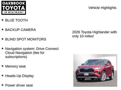 2026 Toyota Highlander Platinum