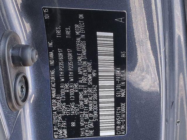 2015 Toyota SIENNA LE 3.5L LE 8 Passenger