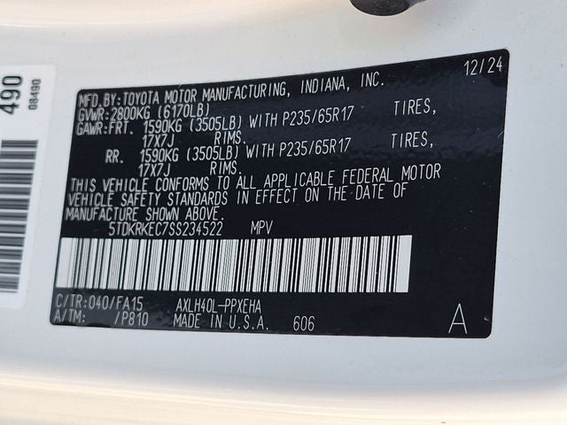 2025 Toyota Sienna LE 8 Passenger