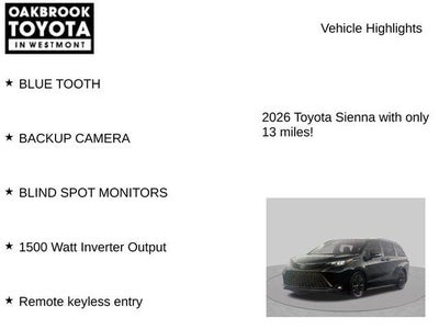 2026 Toyota Sienna XSE 7 Passenger