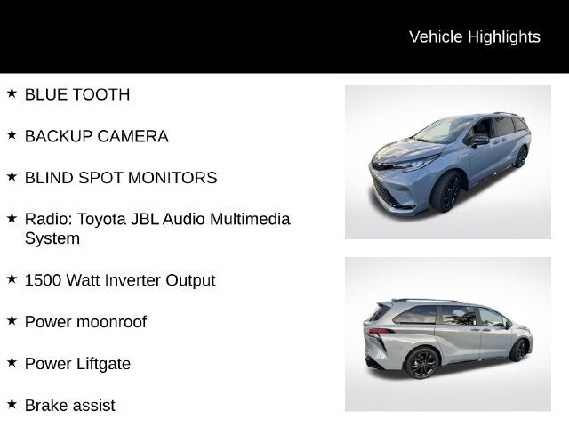 2026 Toyota Sienna XSE 7 Passenger