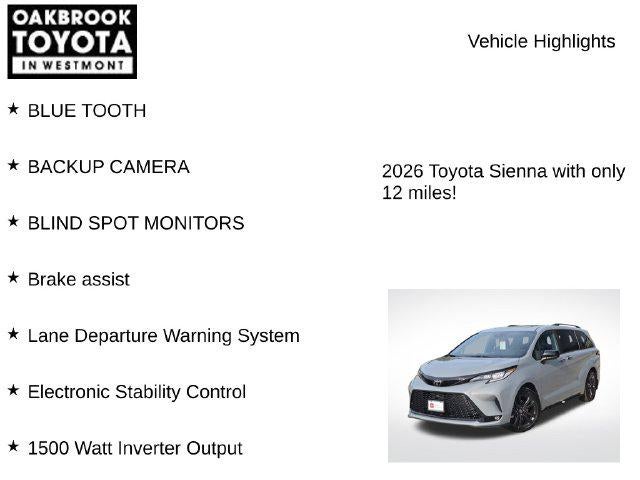 2026 Toyota Sienna XSE 7 Passenger
