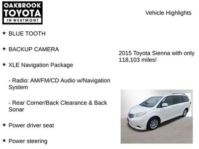 2015 Toyota SIENNA XLE 3.5L XLE 8 Passenger