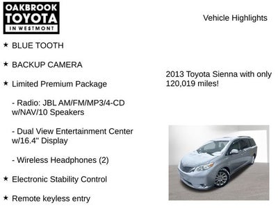 2013 Toyota SIENNA LTD 3.5L Limited