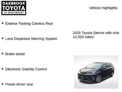 2026 Toyota Sienna XLE 8 Passenger