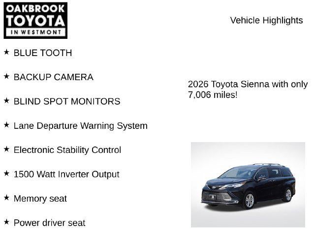 2026 Toyota Sienna Limited 7 Passenger