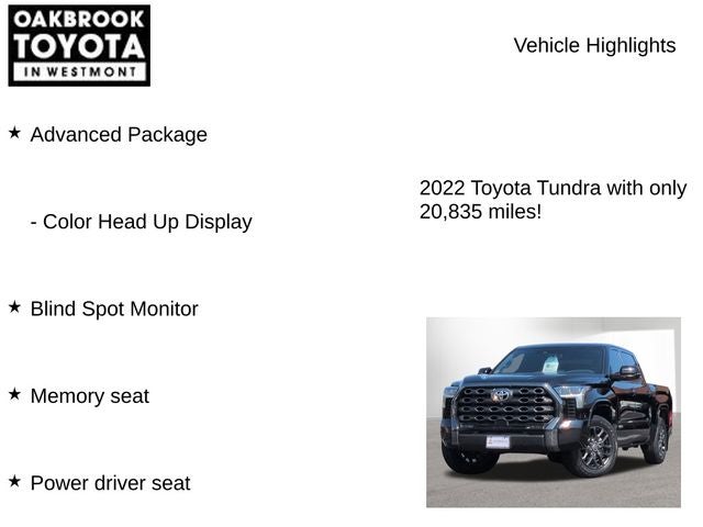 2022 Toyota TUNDRA 4X4 Platinum