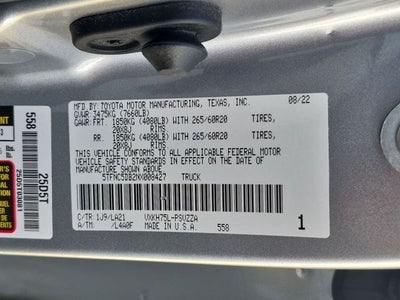 2022 Toyota Tundra i-FORCE MAX Platinum