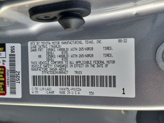 2022 Toyota Tundra i-FORCE MAX Platinum