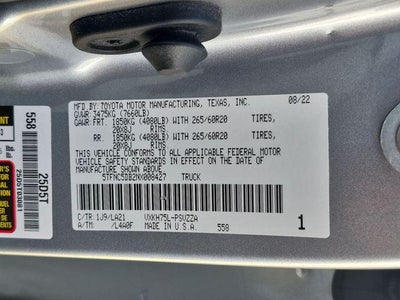 2022 Toyota Tundra i-FORCE MAX Platinum