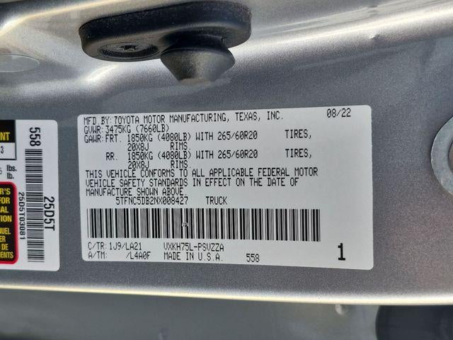 2022 Toyota Tundra i-FORCE MAX Platinum