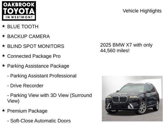 2025 BMW X7 xDrive40i