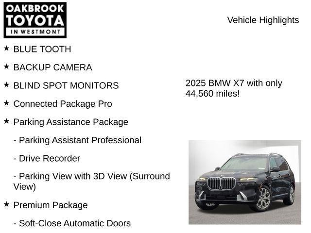2025 BMW X7 xDrive40i