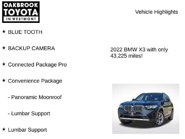 2022 BMW X3 xDrive30i