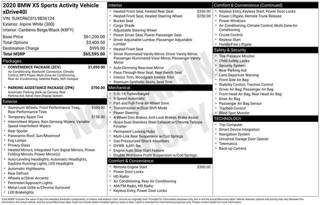 2020 BMW X5 xDrive40i