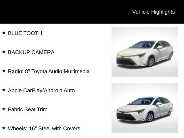 2025 Toyota Corolla LE