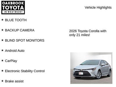 2026 Toyota COROLLA LE