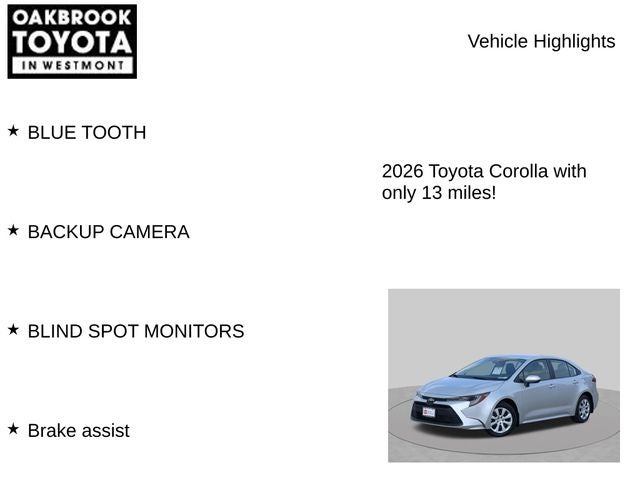 2026 Toyota Corolla LE