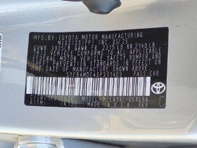 2025 Toyota Corolla LE