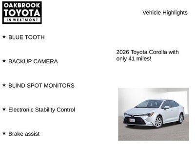 2026 Toyota COROLLA LE