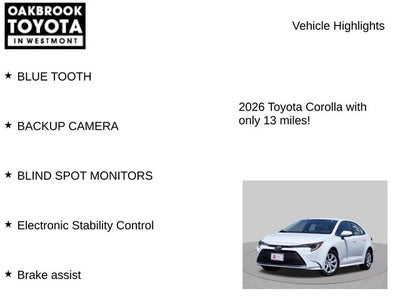 2026 Toyota Corolla LE