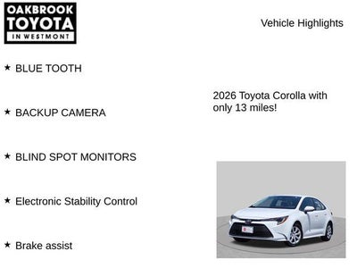 2026 Toyota Corolla LE