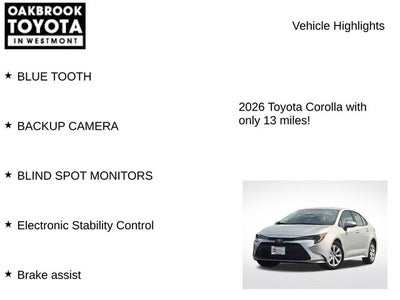 2026 Toyota Corolla LE