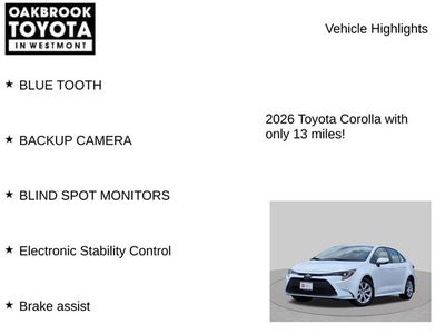 2026 Toyota Corolla LE