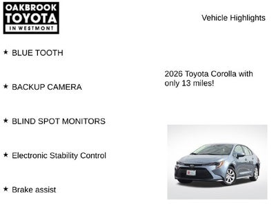 2026 Toyota Corolla LE
