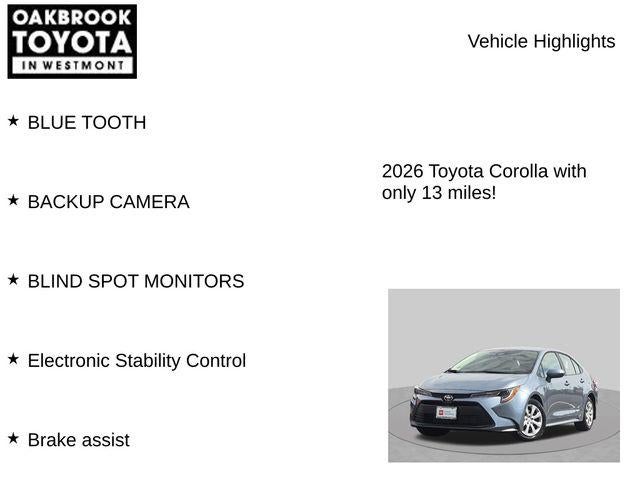2026 Toyota Corolla LE