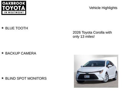 2026 Toyota Corolla LE