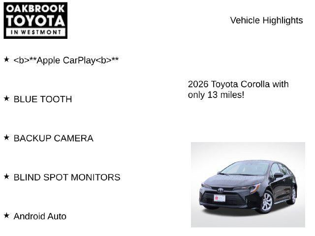 2026 Toyota Corolla LE