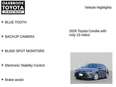2026 Toyota Corolla LE