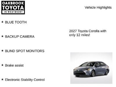 2027 Toyota Corolla LE