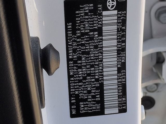 2022 Toyota COROLLA LE