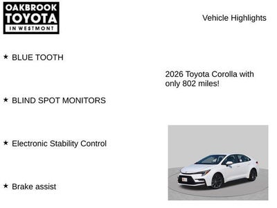 2026 Toyota Corolla SE