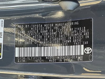 2025 Toyota Corolla SE
