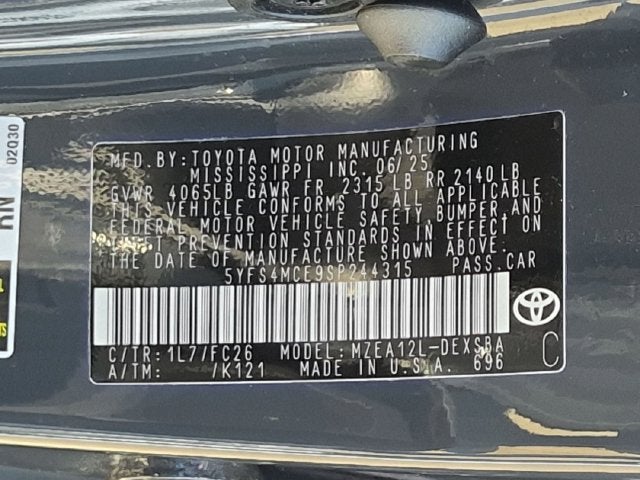 2025 Toyota Corolla SE