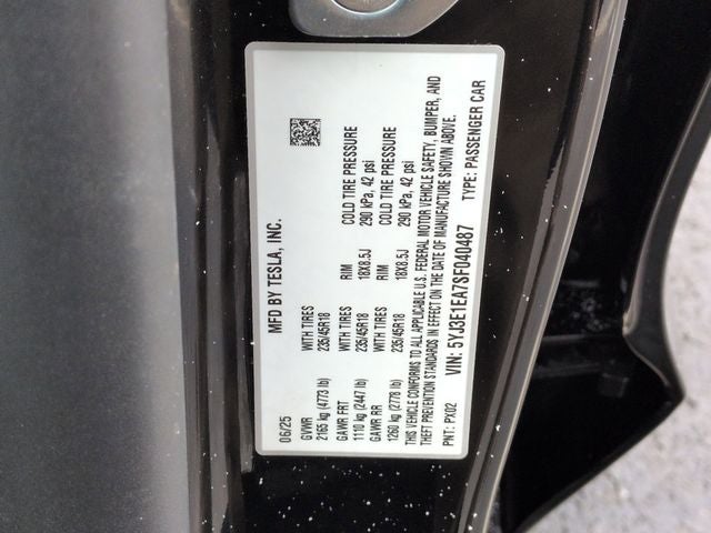 2025 Tesla Model 3 Long Range