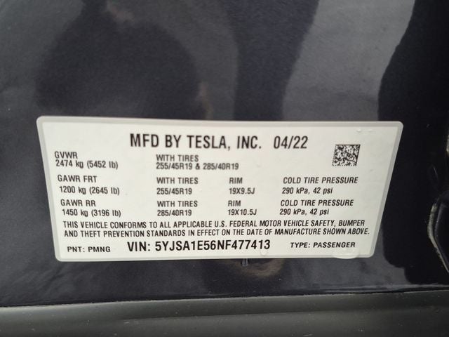 2022 Tesla Model S Base