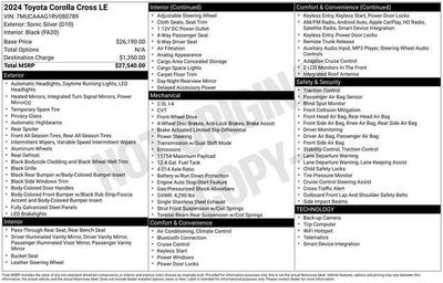 2024 Toyota Corolla Cross LE