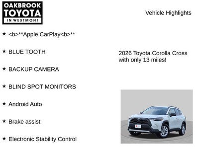 2026 Toyota Corolla Cross LE