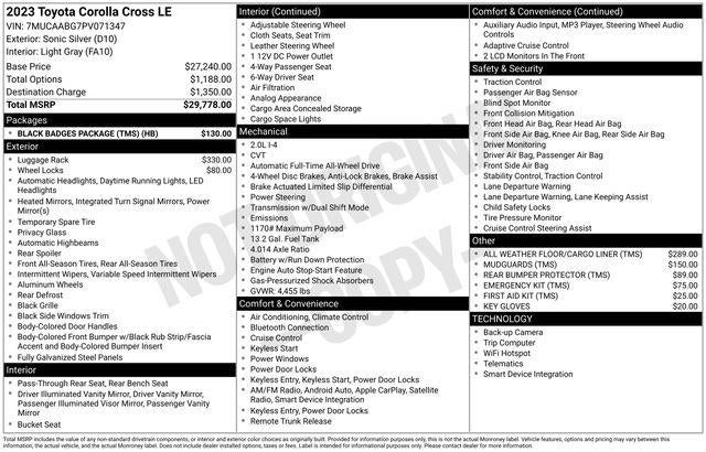 2023 Toyota Corolla Cross LE