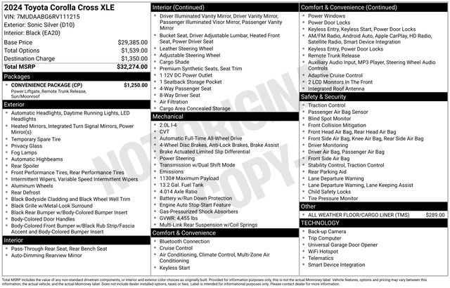 2024 Toyota Corolla Cross XLE