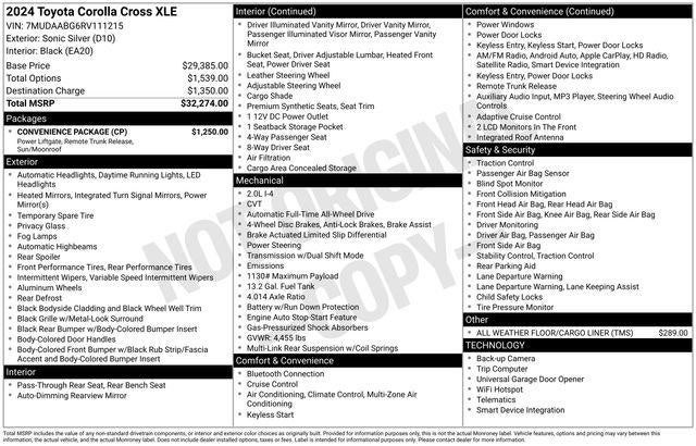 2024 Toyota Corolla Cross XLE