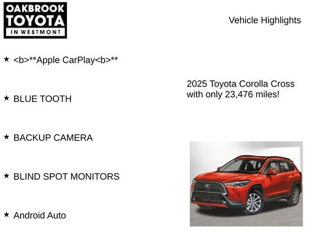 2025 Toyota Corolla Cross XLE
