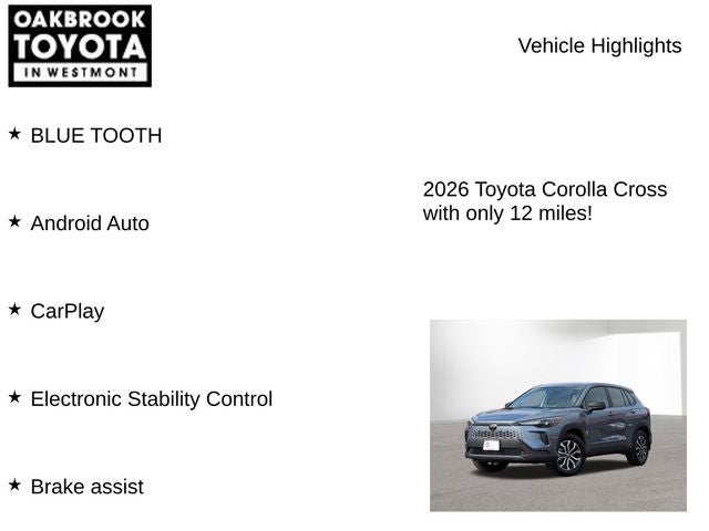 2026 Toyota COROLLA CROSS HV Hybrid S