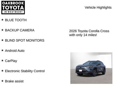 2026 Toyota COROLLA CROSS HV Hybrid SE